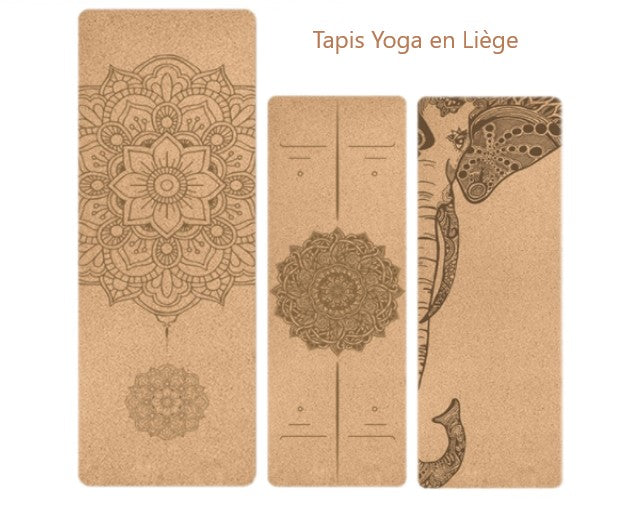 Tapis Yoga Liège Pliable Croix - Mon Tapis Naturel